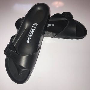 NWOT BIRKENSTOCK Madrid EVA Black Sandals
